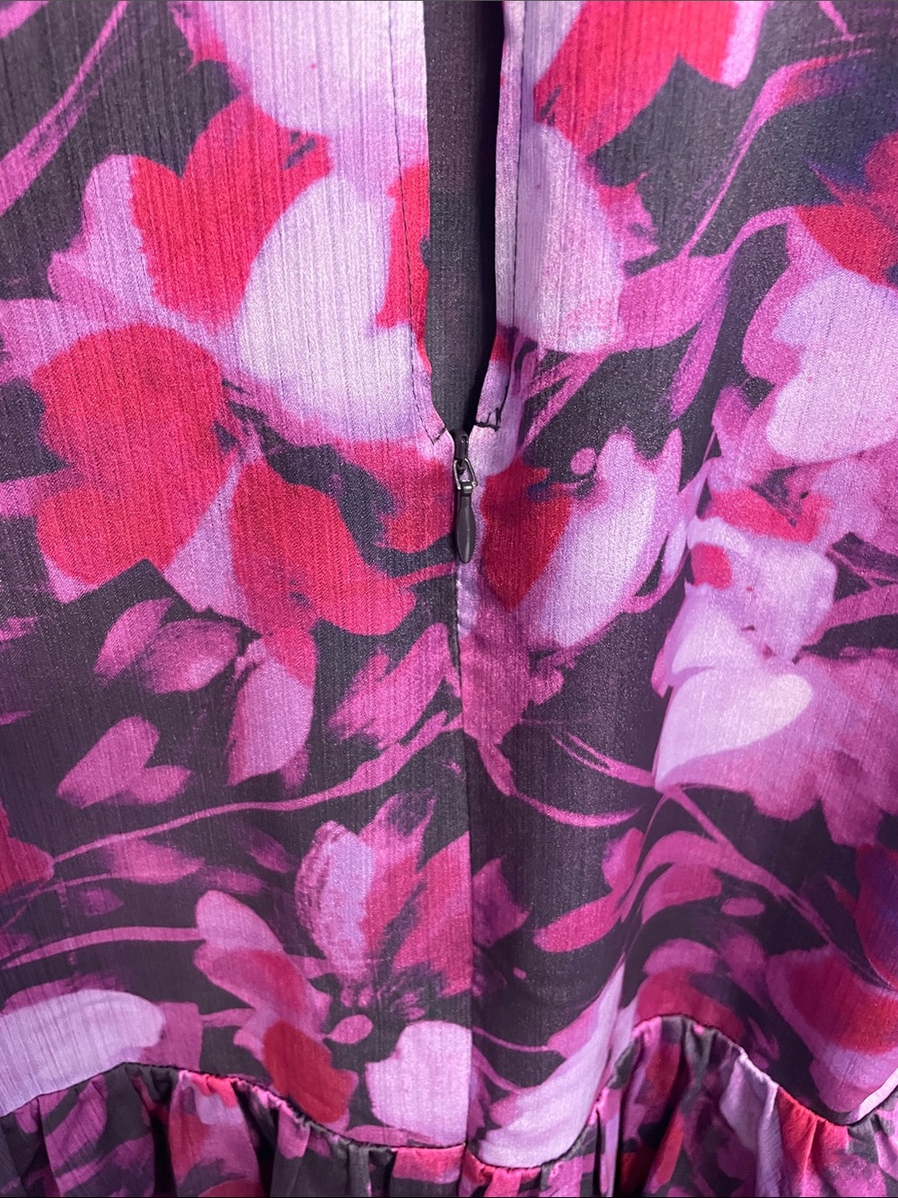 Ted Baker Sammieh Purple Floral High-Neck Mini Dress - Picture 6 of 7